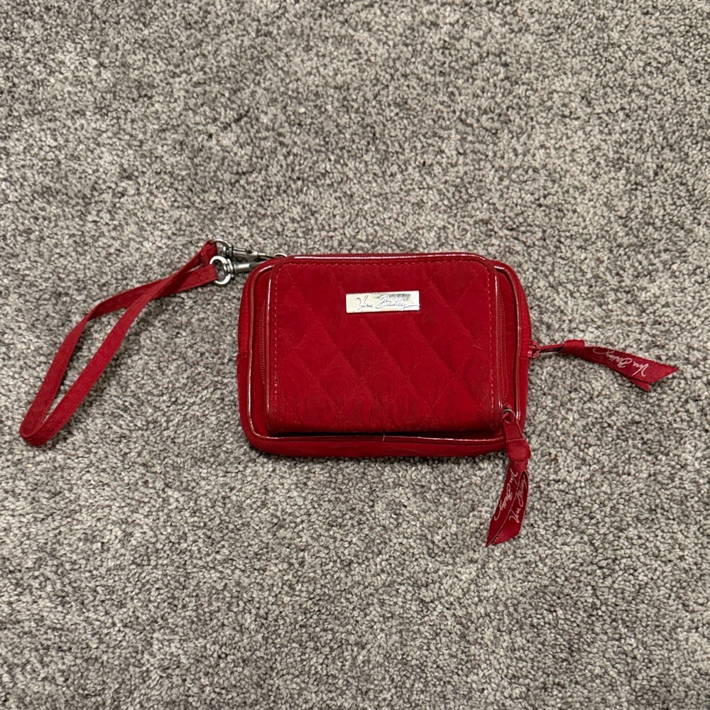 Vera Bradley Red Quilted Wristlet